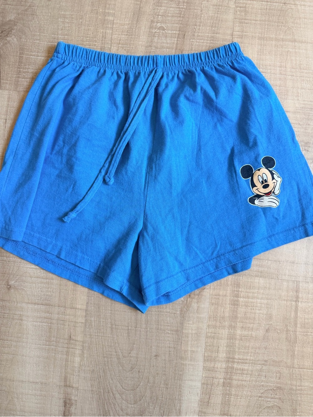Vintage 90s Mickey Unlimited Made in USA Blue Lounge Shorts